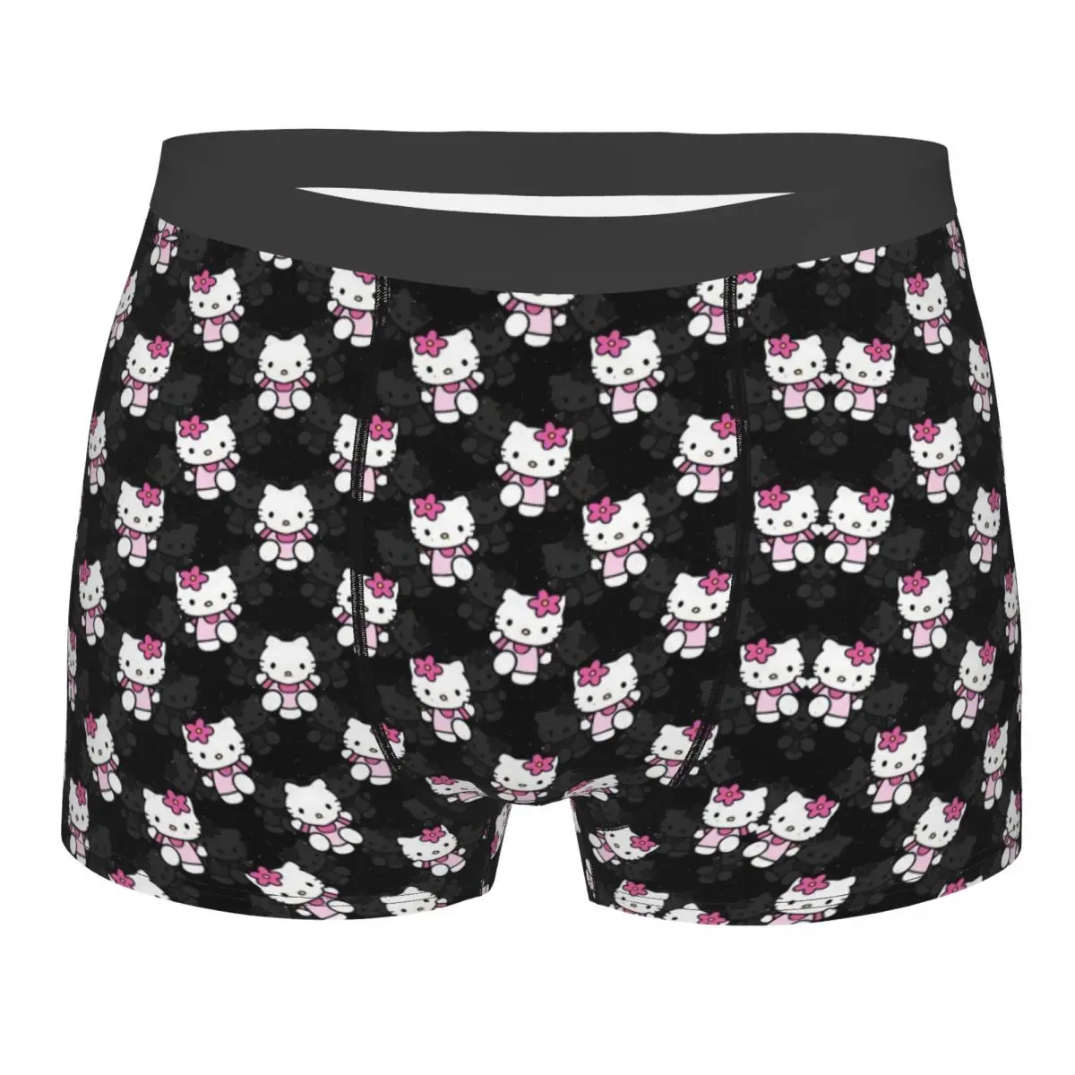 Hello Kitty Cat Manga Boxer Shorts For Homme 3D Print Underwear Panties Briefs Breathable Underpants