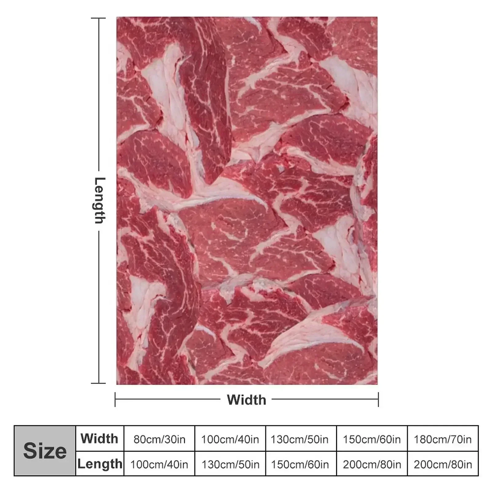 Copy of Meat Throw Blanket Polar Giant Sofa Luxury Camping Heavy Comforter Blankets