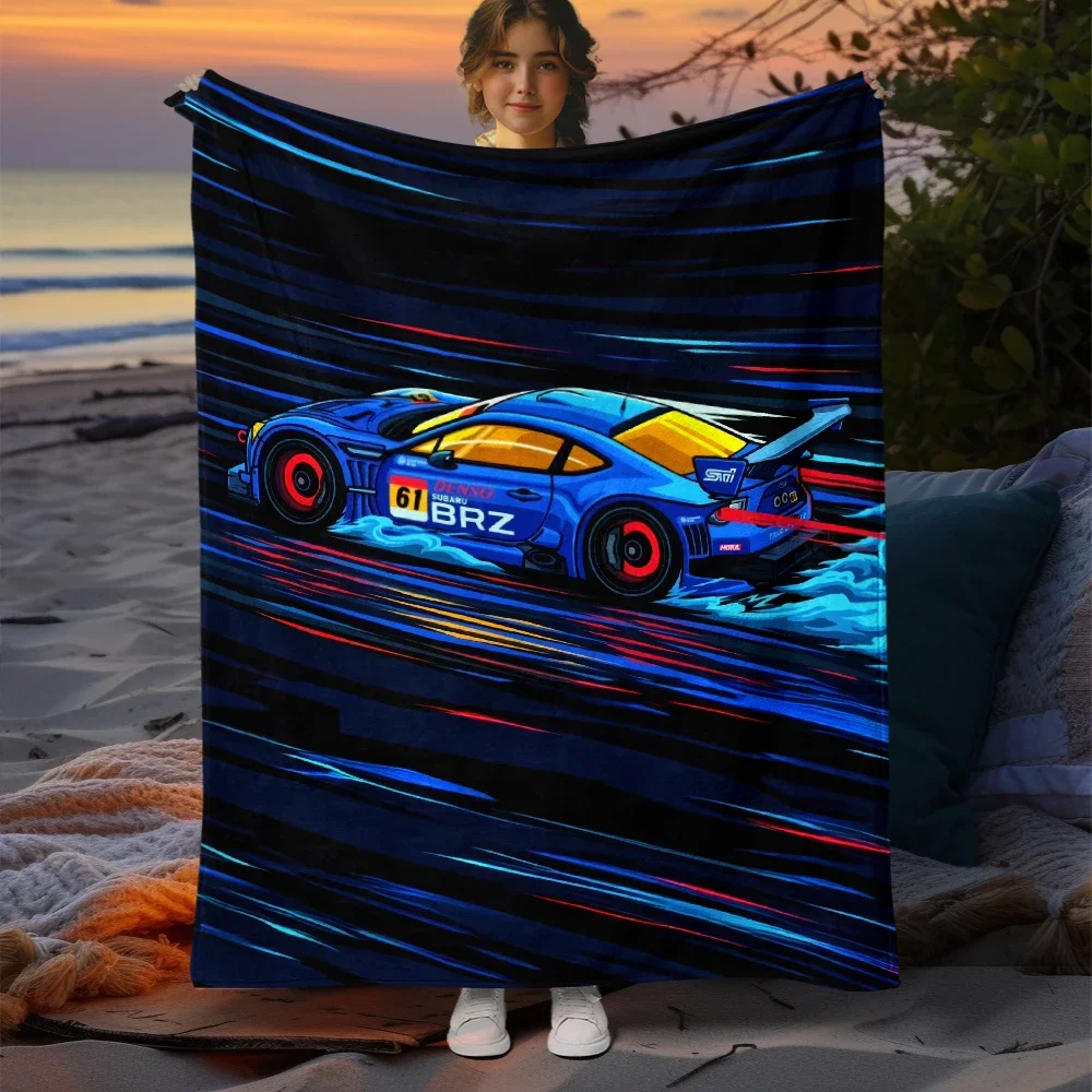 Racing speed and passion  Blanket- Lightweight Flannel Throw for Sofa, Bed, Travel, Camping, Livingroom,  blankets for beds