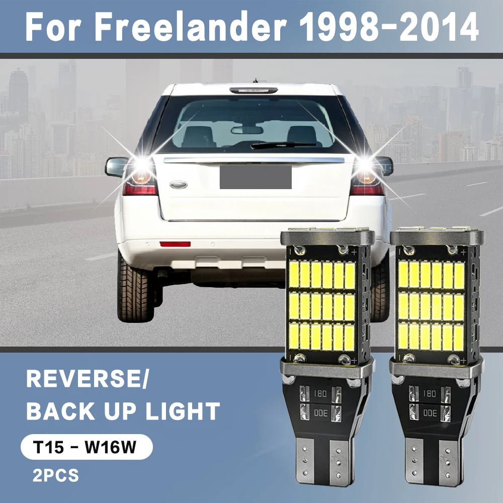 2 Stück für Land Rover Freelander 1 2 Zubehör 1998-2014 2007 2008 Rückfahrleuchten für Auto Rückfahrlicht W16W T15 LED Canbus