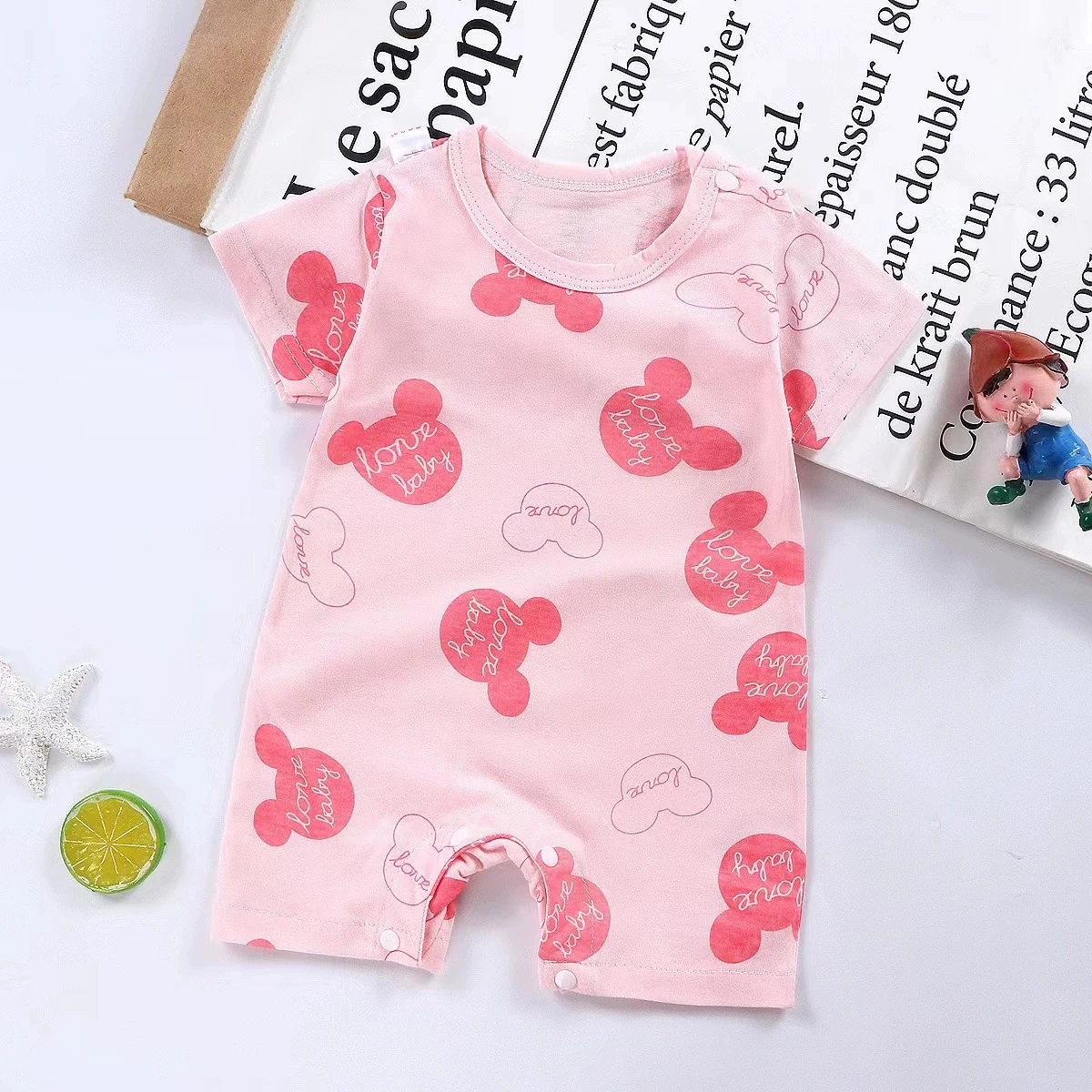 

Summer Baby Jumpsuit Short Sleeved Newborn Boys Girls Romper Baby Jumpsuit Kid Clothes Children's Clothing