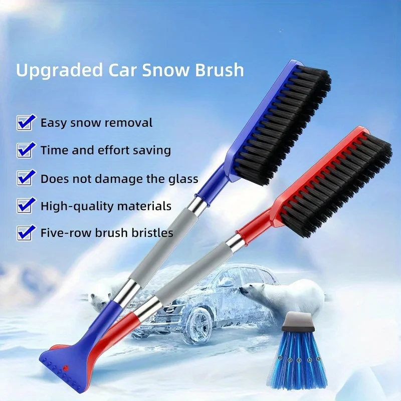

1pcs Winter Snow Removal Tool Kit For Cars Portable Snow Brush Snow Shovel Snow Clearing Window Glass De-Icing Cleaning Tool