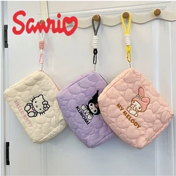 Sanrio Olá Kitty Maquiagem Portátil Bag, Kuromi Kitty, Grande Capacidade, Armazenamento de Viagem, Saco de Higiene Pessoal, Cosméticos Armazenamento