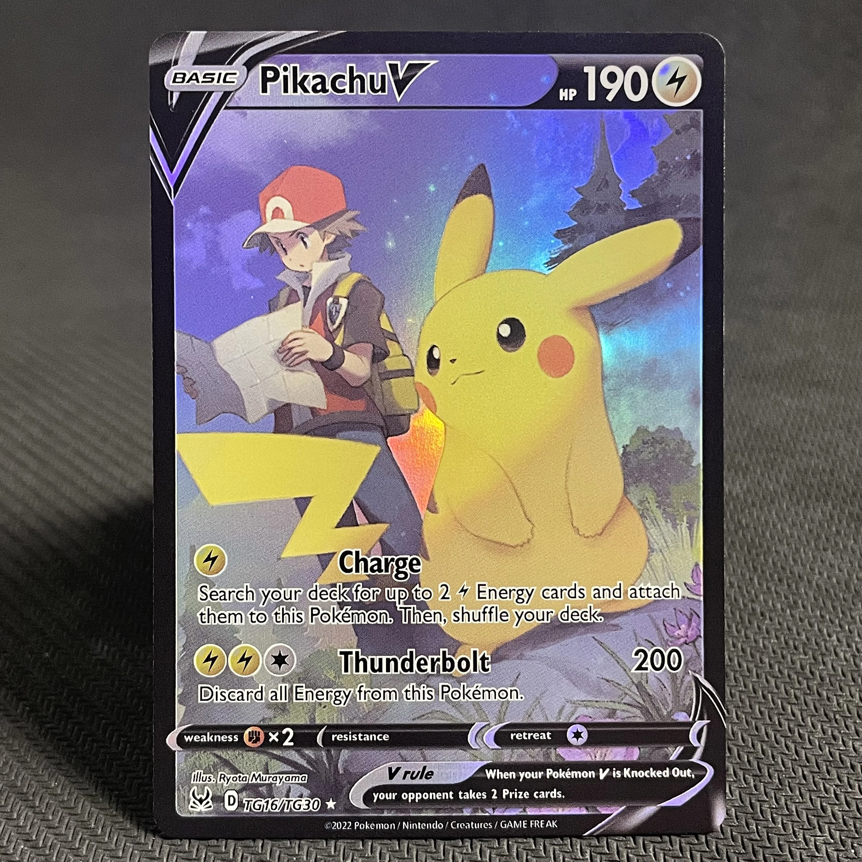 PTCG Proxy V مجموعة بطاقات TCG Entei Leafeon Palkia Pikachu v TG16/TG30 كامل الفن هولو نادر للغاية لتقوم بها بنفسك بطاقة PKM للأطفال هدايا
