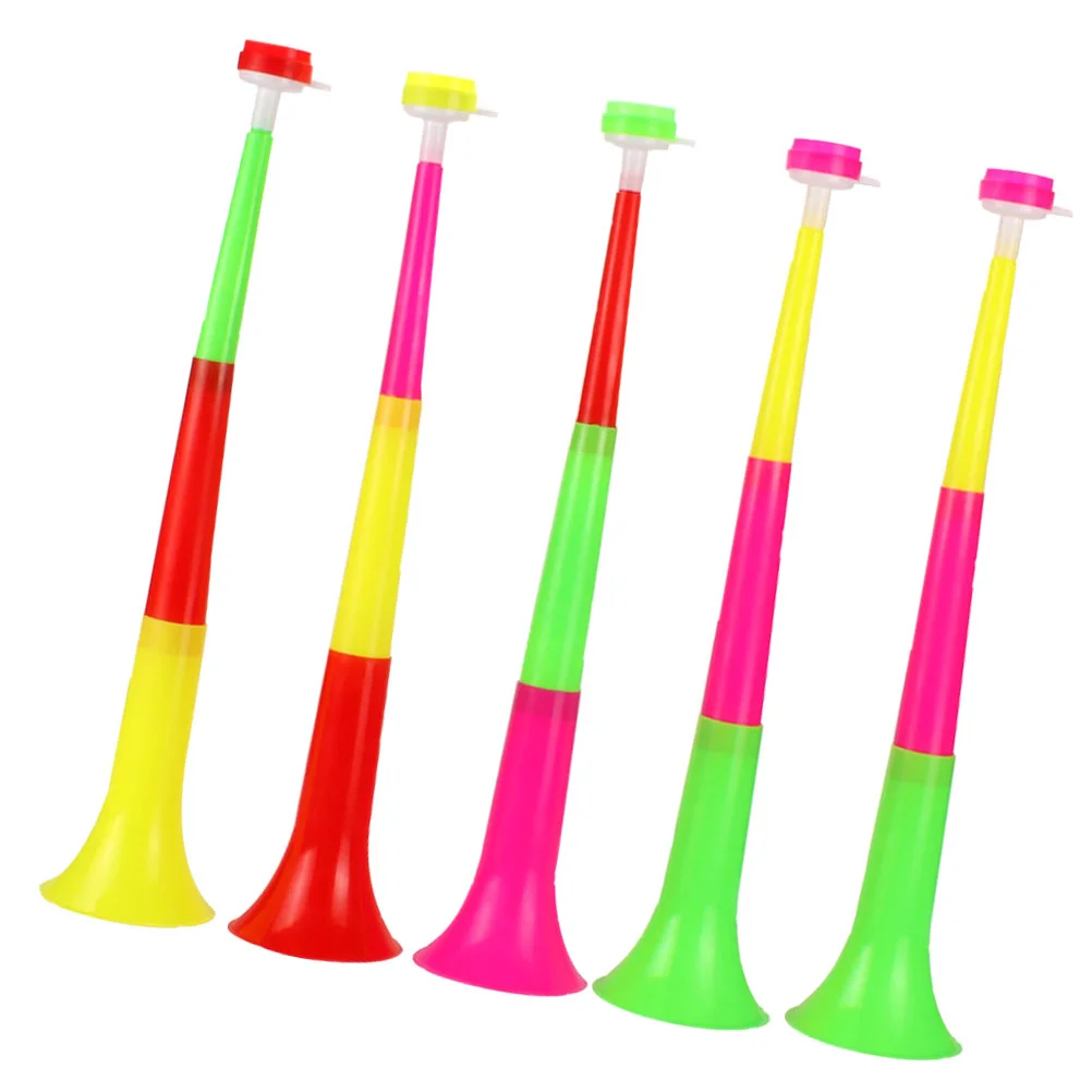 

5 Pcs Children's Trumpet Soccer Cheer Toys Party Horns Musical Telescopic Trumpets Football Game Noise Makers Stadium