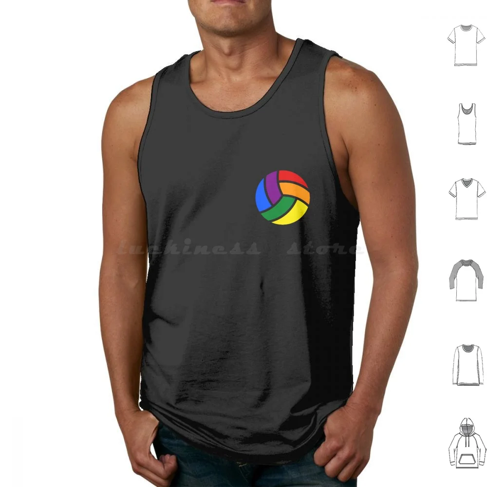 Volleyball Pride-Tank Tops Print Cotton Pride Volleyball Haikyu