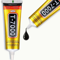 15/50/110ml T7000 Black Cellphone Tablet Repair Glue Battery Cover Lcd Frame Adhesive Repair Point Diamond Jewelry DIY Glue Tool