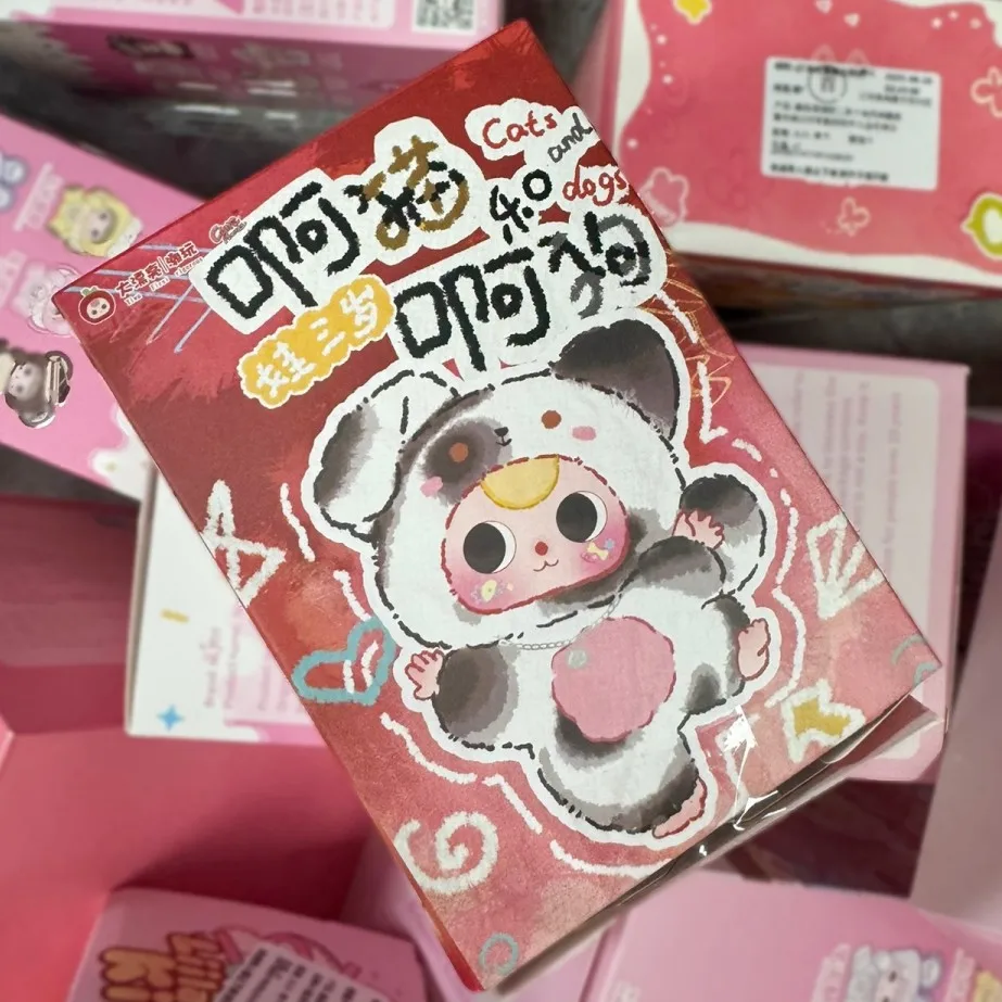

Оригинальная серия Baby Three Cat And Dog, плюшевая слепая коробка, аниме-фигурка, сумка, подвеска, украшение, Коллекционная модель, Kawaii Girl Heart