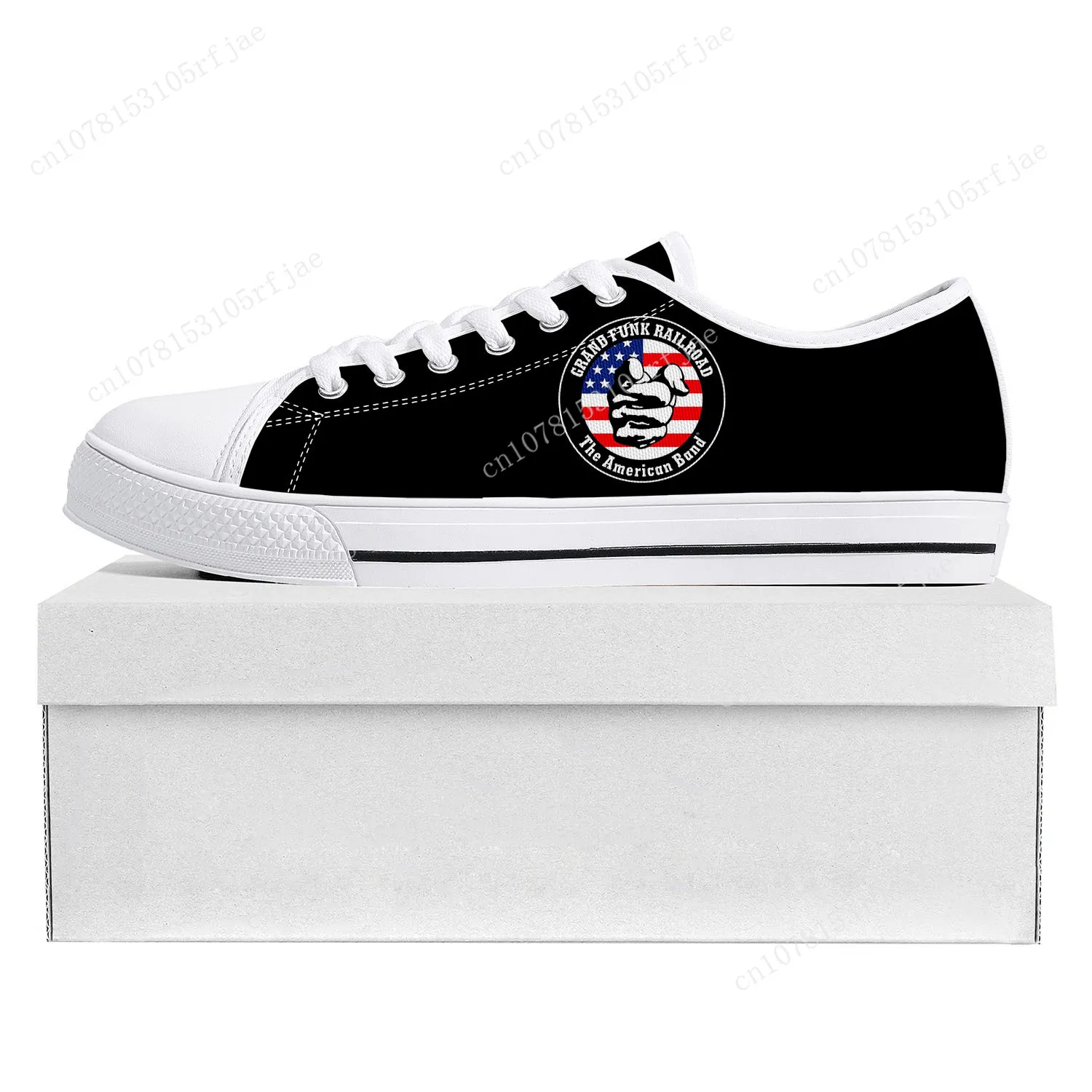 Grand Funk Railroad Rock Band-Zapatillas bajas para hombre y mujer, zapatos informales de lona hechos a medida, de alta calidad