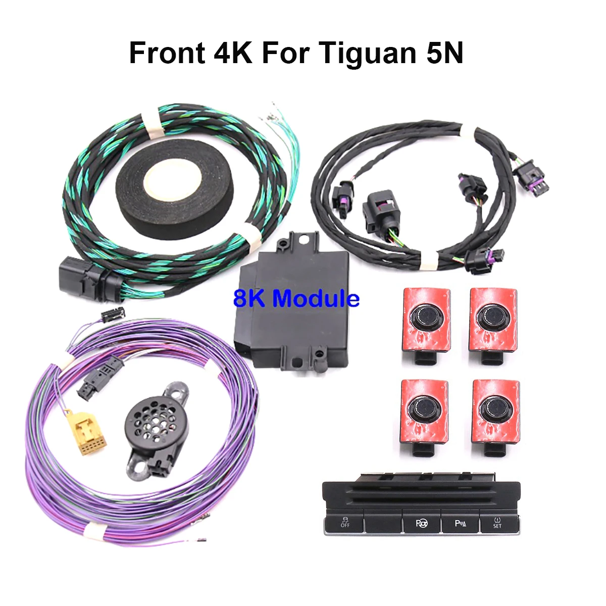 FOR VW Tiguan 5N  Park Pilot 4K Update 8K  4K TO 8K Sensor Support OPS Parking