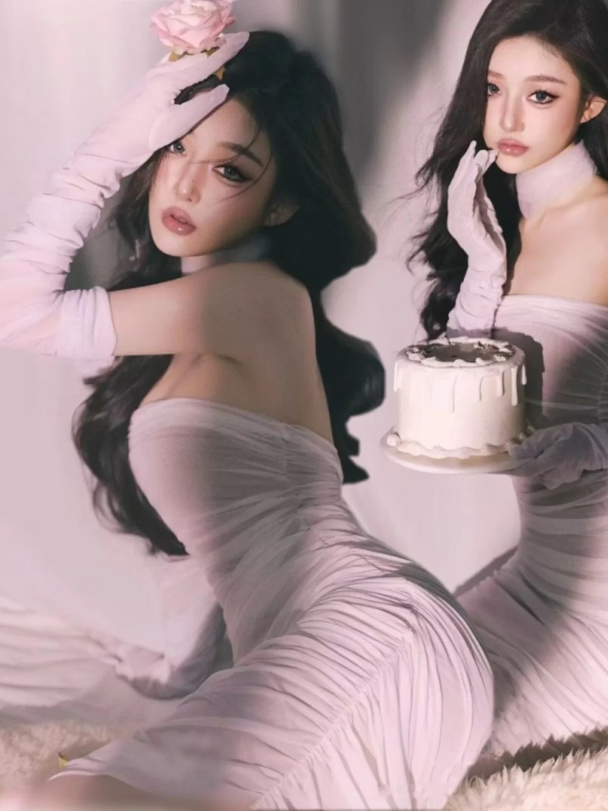 

Фотографическая одежда Studio New Pure Desire для подростков: тематическая фотосессия с нагрудным ремнем, создающая атмосферу высокого класса, для художественных фотографий