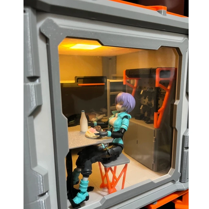 

1:12 Scale Sci-fi Capsule Dollhouse Furniture Scene Set For Figma Kotobukiya Megami Device Action Figures Accessories