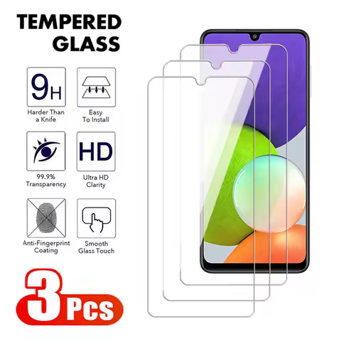 3Pcs Full cover Tempered Glass For Samsung Galaxy M21 M22 M23 A21 A22 A23 A24 A25 4G 5G Screen Protector A21s M21s Glass Film
