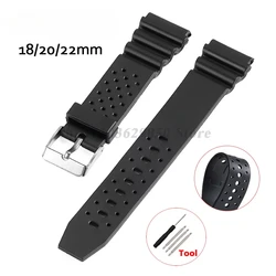 18mm 20mm 22mm Silicone Watch Strap for F91W F84 F105/108/A158 Plastic Rubber Bracelet Replacement Waterproof Wristband