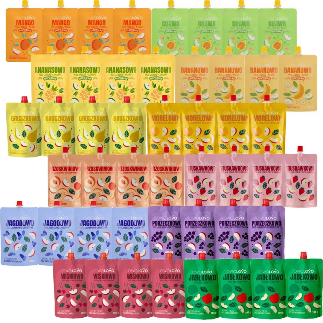 Owovo Mix 12 Flavors Fruit Muscat 200 g x 48 Pieces