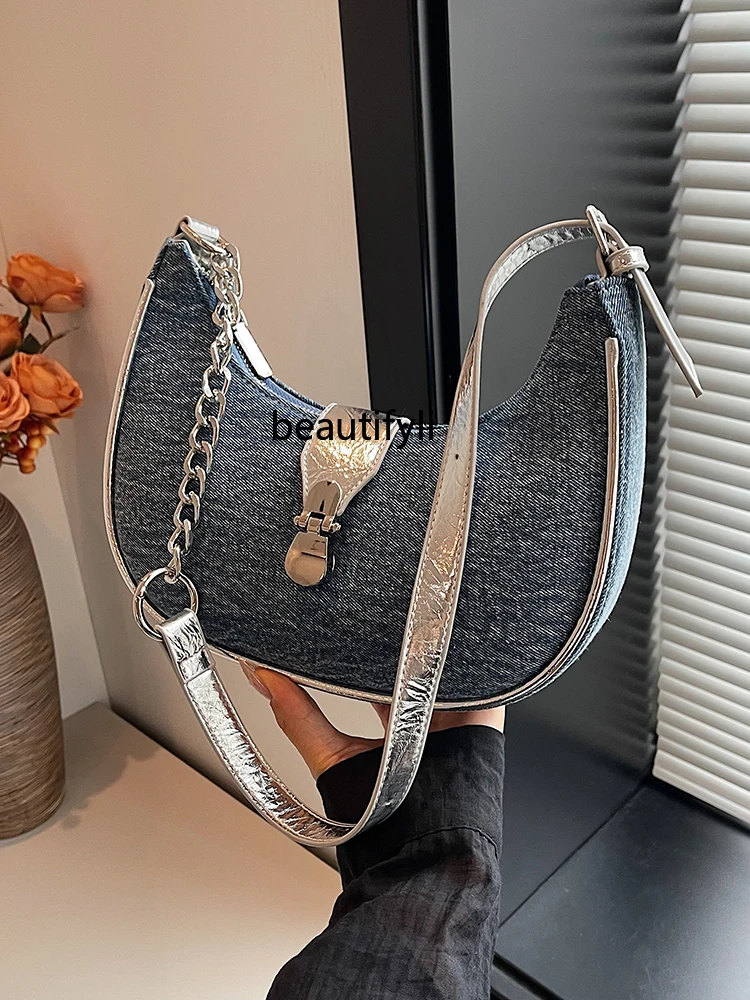 Popular Summer New One-Shoulder Underarm Bag Fashion All-Match Commuter Crossbody Dumpling Bag