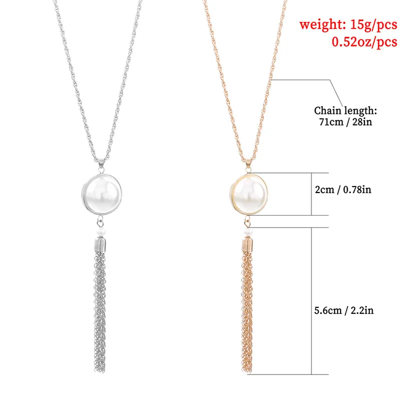 New Vintage Butterfly Pearl Tassel Clavicle Chain for Women Simple Crystal Flower Pendant Long Necklace Evil Eye Sweater Chain