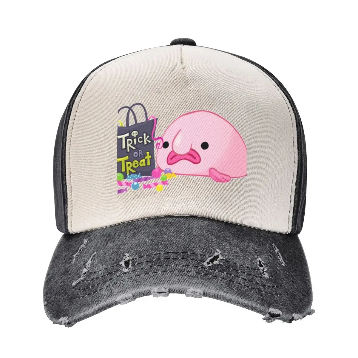 Trick or treat Blobfish Baseball Cap Wild Ball Hat funny hat Caps Male Women's