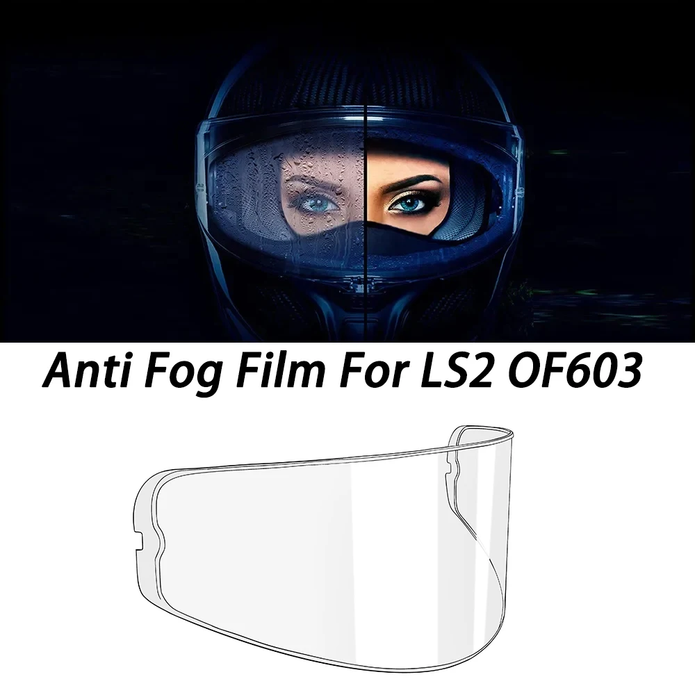 Motorcycle Helmet Visor Anti Fog Film For LS2 OF603 Visor Clear Anti-Fog