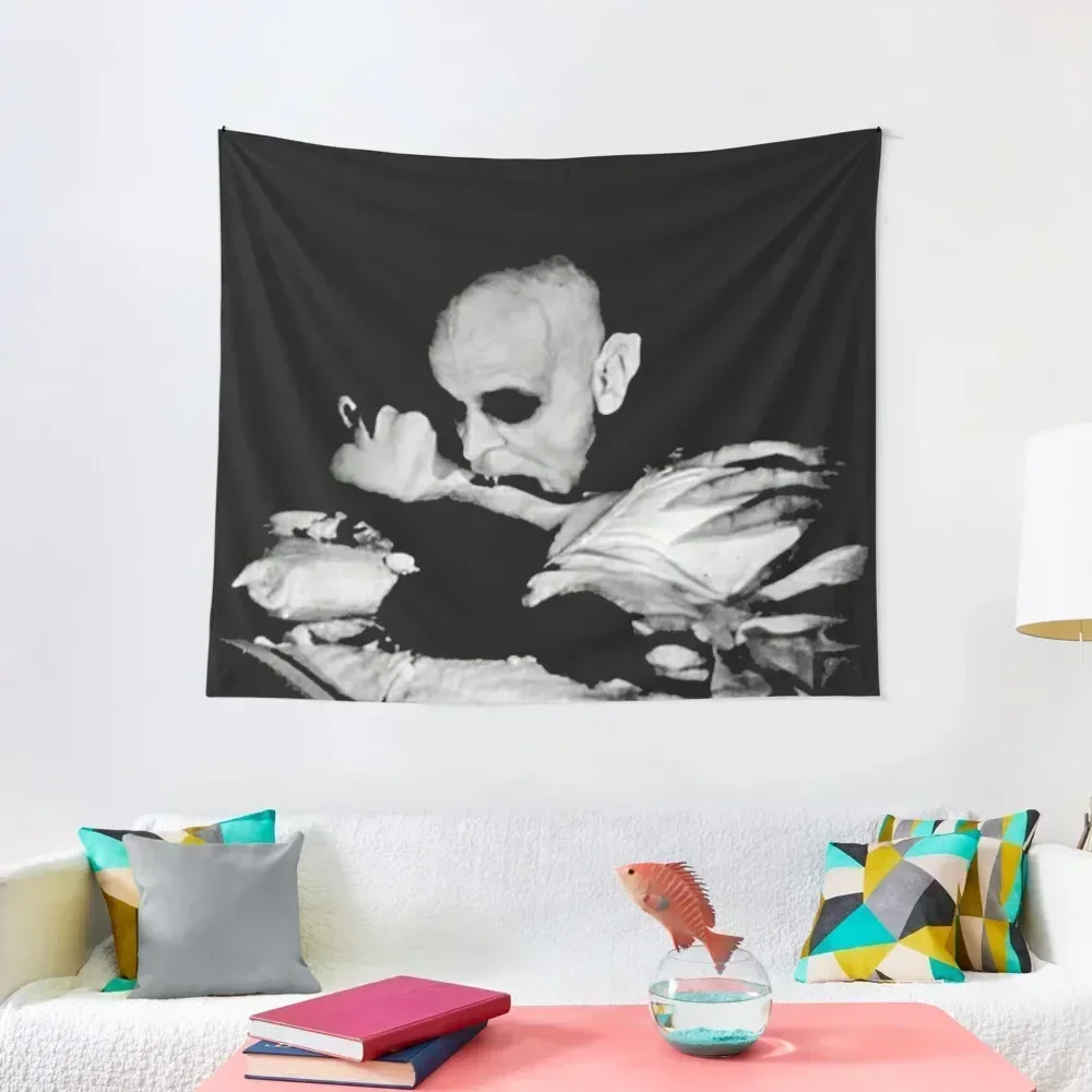 HD Nosferatu - The bite (1921) Tapestry Bathroom Decor Wall Hanging Decor Room Decorations Tapestry