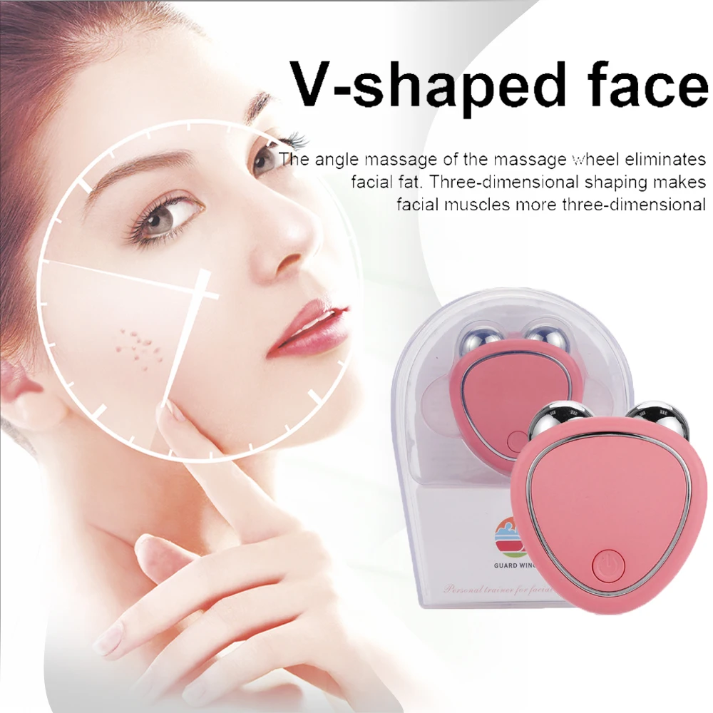 EMS V-Face Device Facial Massager Microcurrent Roller Skin Tightening Rejuvenation Anti-Wrinkle Face Lifting Beauty Health Tools