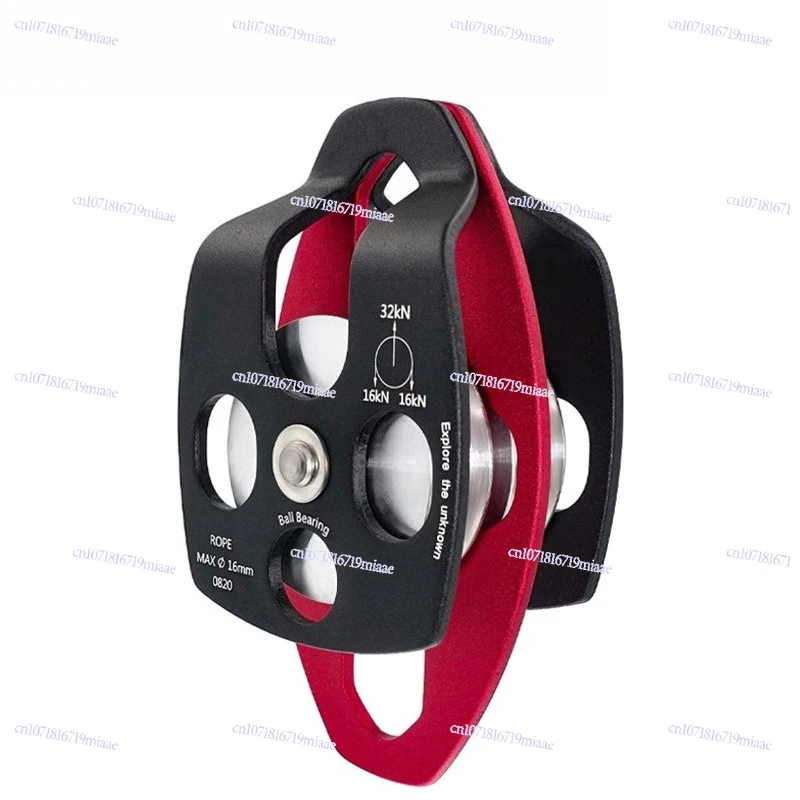 

Outdoor Mobile Side Plate Type Double Pulley Mountaineering Rock Climbing Wheel Bearing Fire Rescue Expansion High Altitude