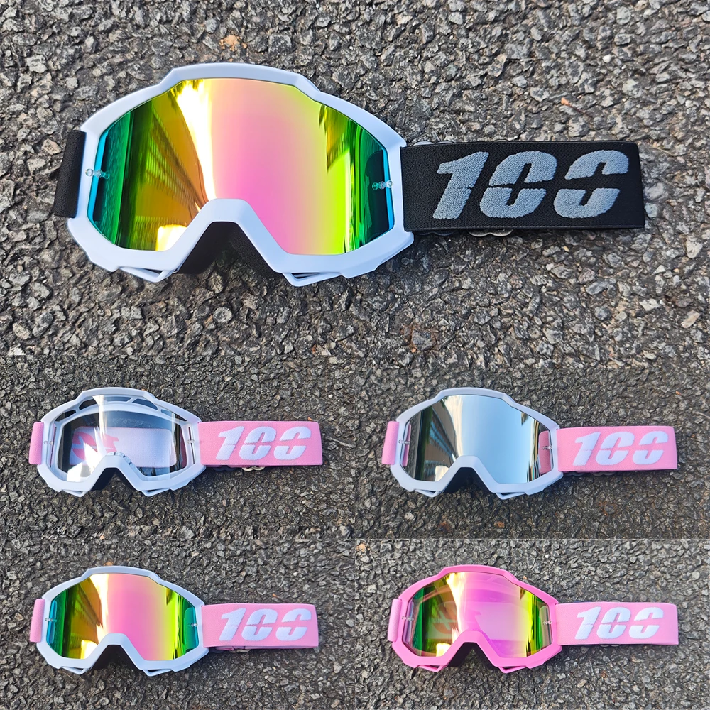 

100, мужские и женские очки для мотокросса, лыжные, квадроциклы, мотоциклетные очки, велосипедные спортивные гоночные очки для бездорожья, уличные ветрозащитные очки