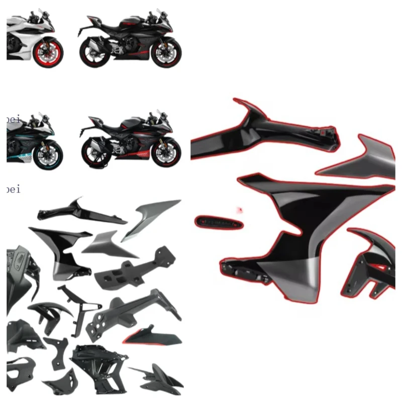 FOR CFMOTO 450SR 2022 2023 Zircon Black Motorcycle Body Shell Fairing 22-23 CF400-6 Protective Board Cover Original Accessories