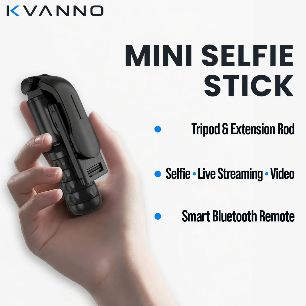 kvanno-q11-mini-bastao-de-selfie-tripe-com-controle-remoto-bluetooth-luz-de-preenchimento-extensivel-antichoque-suporte-para-celular-para-transmissao-ao-vivo-e-vlogging