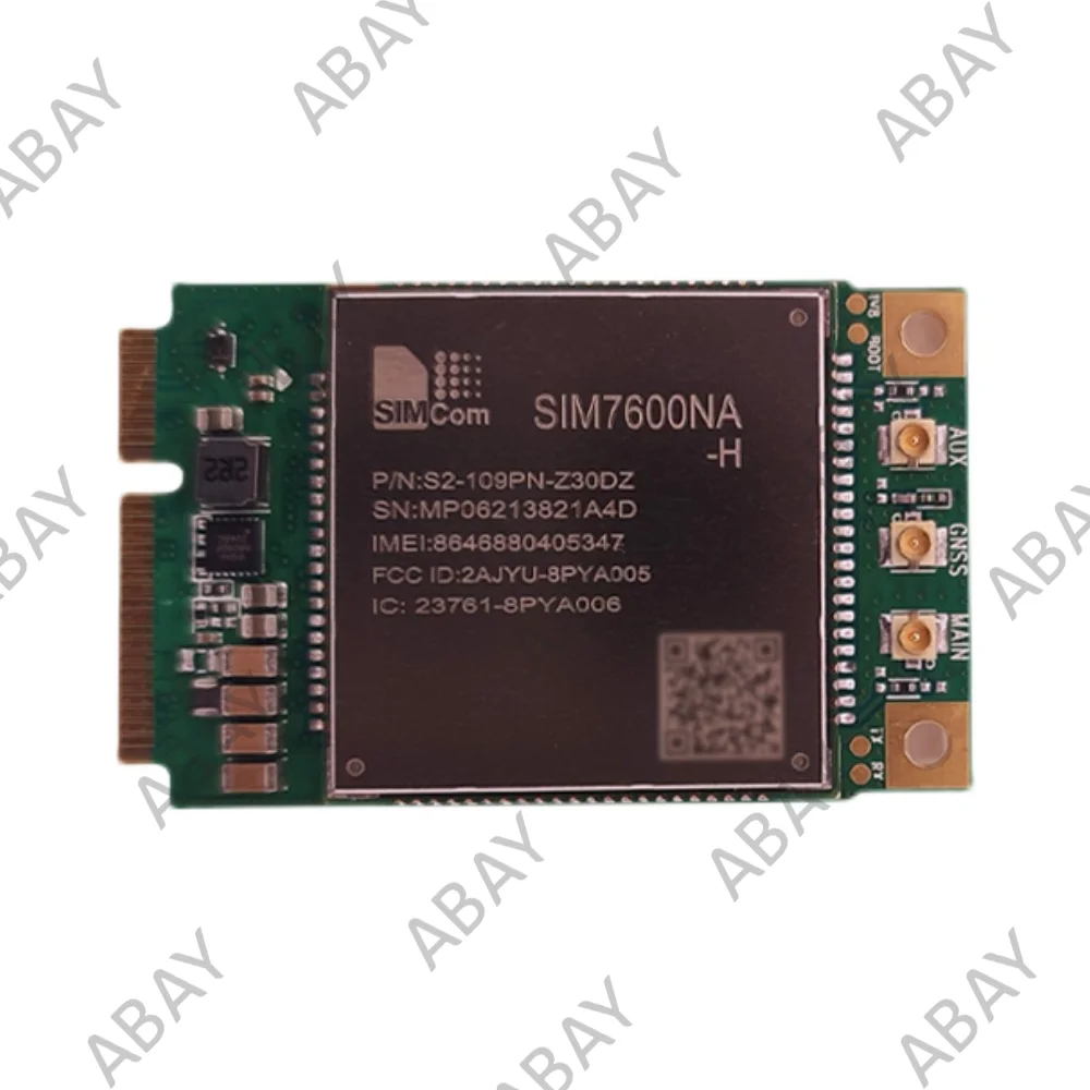 SIMCOM SIM7600NA-H at & t/Verizon 인증을받은 미니 PCIe 4G 멀티 밴드 LTE 모듈 CAT4 B2/B4/B5/B12/B13/B14/B25/B26/B66/B71
