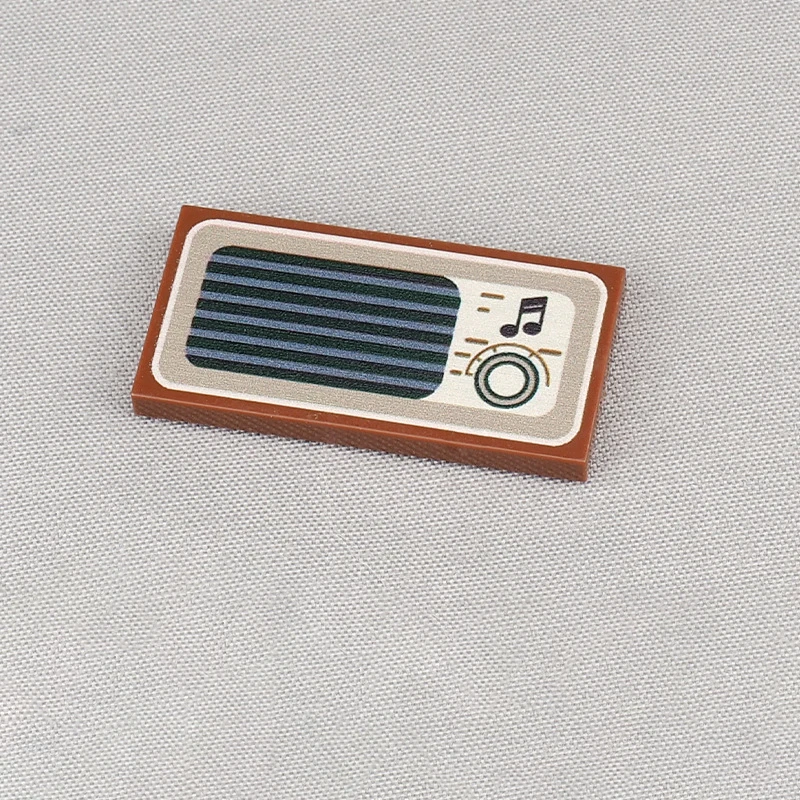 MOC 10PCS 87079 Printed Musical Note Rotation Knob Pattern Building Blocks Music Instrument Bricks Particle DIY Toy Adult Gifts