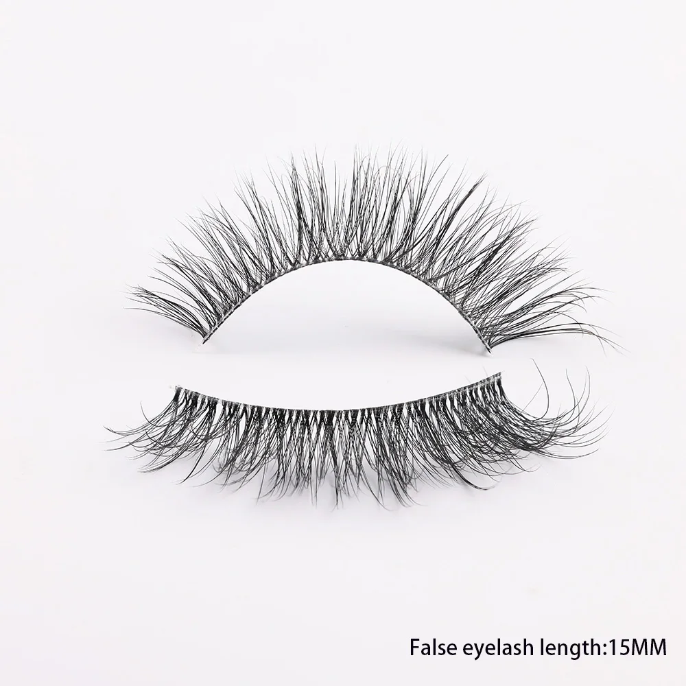 Dropshipping 3D Real Mink Lashes Soft Natural False Eyelashes Individual Strip Lash Fake Eyelashes With Free Paper Boxes Makeup