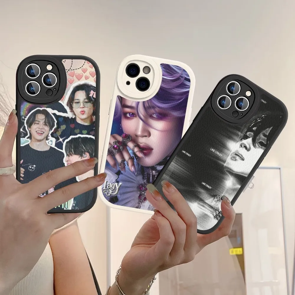 

Korea singer J-Jimin Phone Case Hard Leather For iPhone 16 15 14 13 12 Mini 11 14 Pro Max Xs X Xr 7 8 Plus Fundas