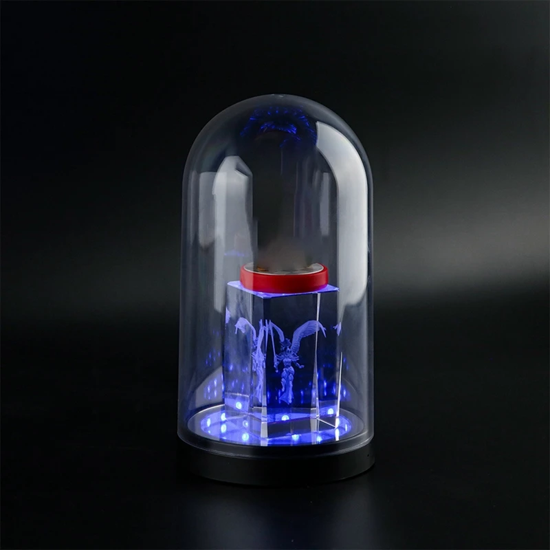Gioco Doll Specchio a mille strati Scatola di visualizzazione per illuminazione RGB controllata dal suono Scatola di immagazzinaggio trasparente per riporre le figure