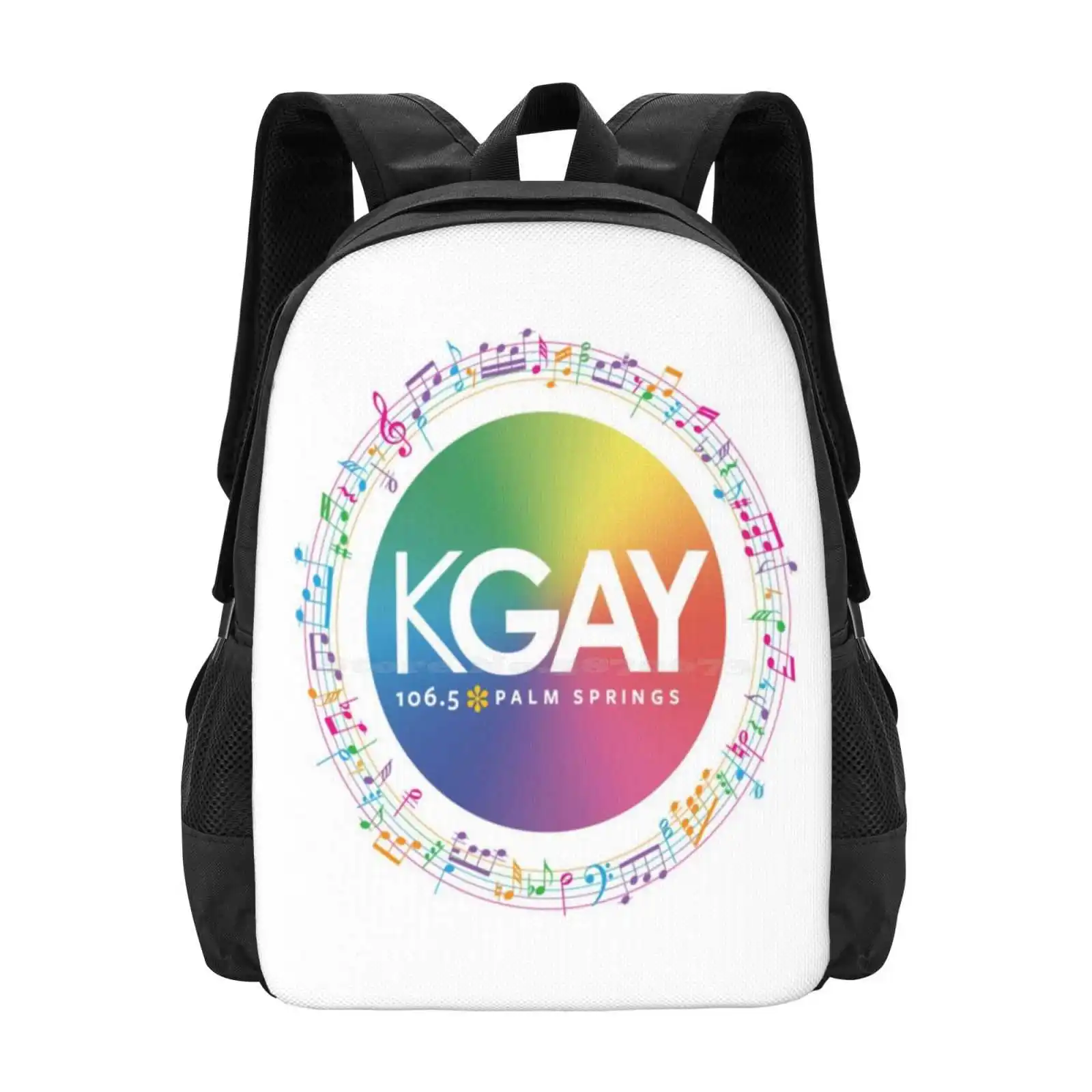 Kgay 106.5 Palm Springs note musicali abbigliamento modello Design Laptop borse da viaggio per la scuola