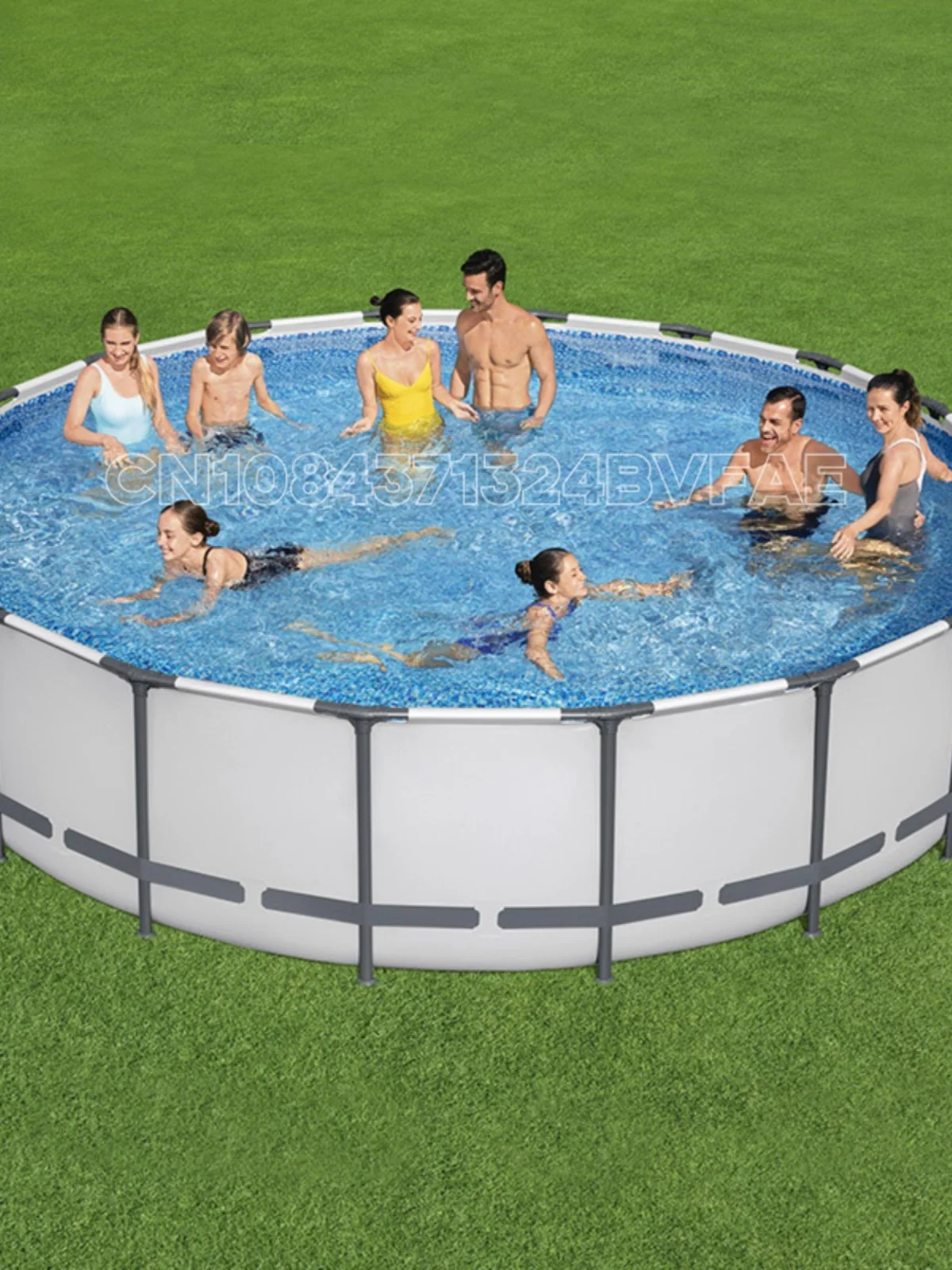 Circular adult bracket water pool, outdoor large children's bracket water pool, fish pond, family swimming pool