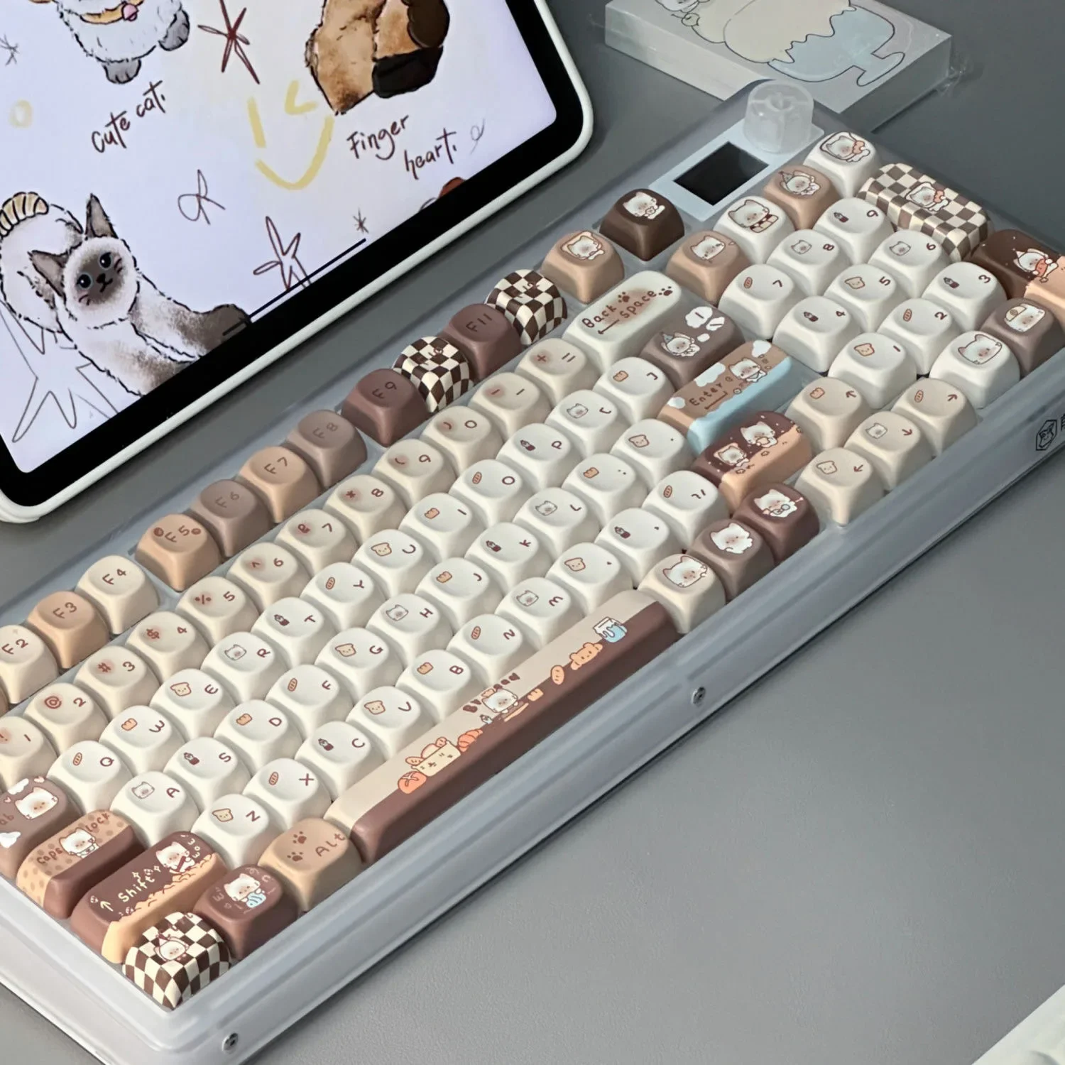 Imagem -05 - Teclado Mecânico Keycap Moa Perfil Keycap Pbt Keycaps 131 Chaves Cap Fresco Dye-sub Interruptor mx Bonito Presente Personalização