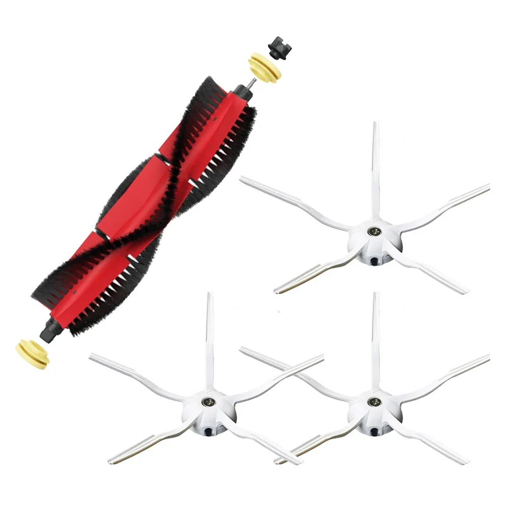 Spazzola laterale in gomma siliconica morbida per Roborock S5 S6 T6 E2 E35 T4 T7 T7PRO spazzola per la pulizia delle parti dell'aspirapolvere muslimah