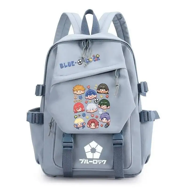 

Anime Game Black Green Pink White Blue Lock Student Teens School Bags Large Capacity Mochilas Backpacks For