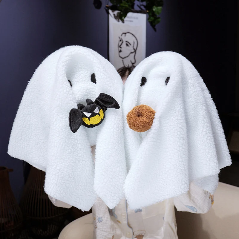 45cm divertido nuevo fantasma de Halloween muñeco de peluche almohada calabaza gato bat toalla fantasma juguete de peluche decoración del hogar regalo de Halloween para niños