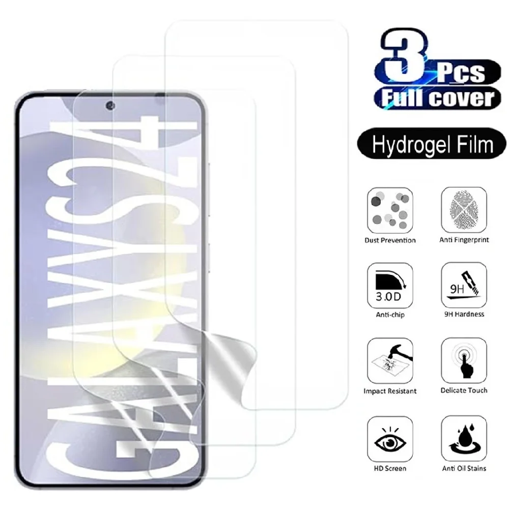 3Pcs Soft Hydrogel Film For Samsung Galaxy S26 Ultra S25 S24 S23 S22 S21 S20 S10 S9 S8+ Screen Protector