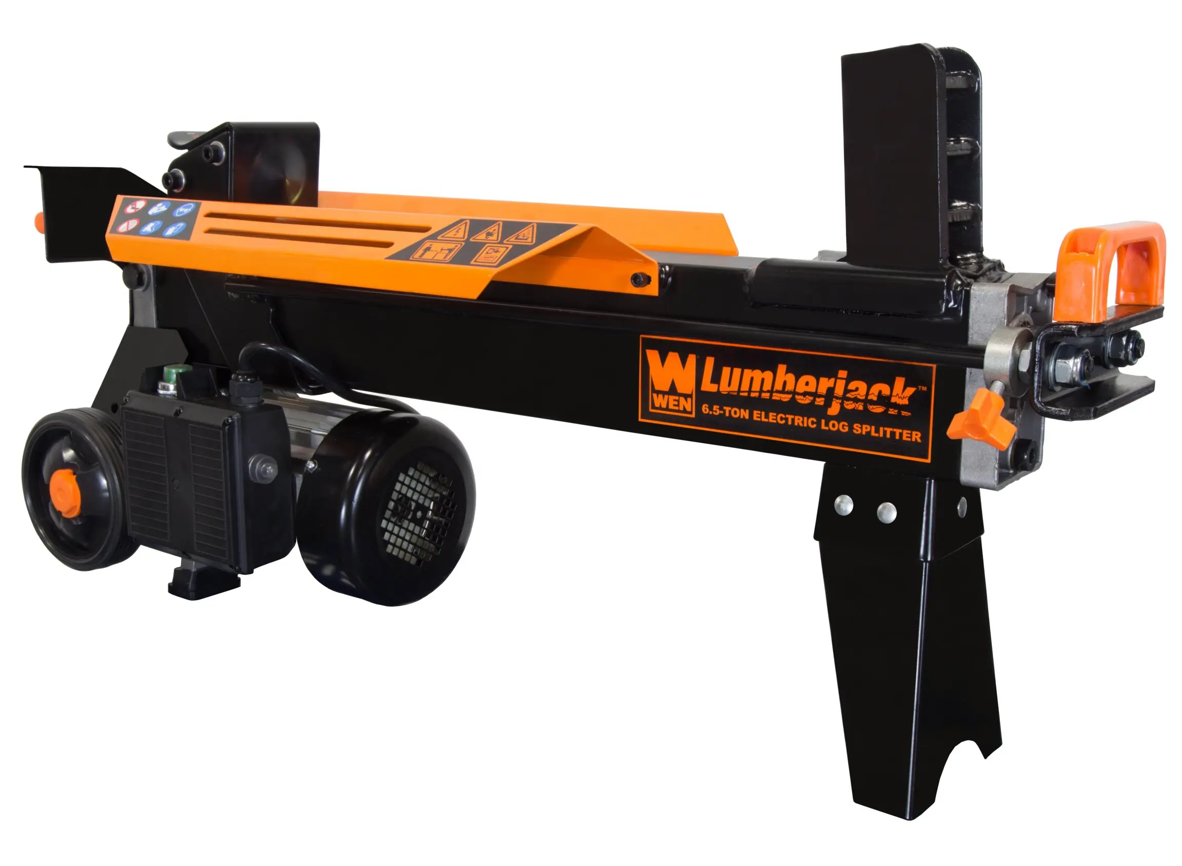 Electric Log Splitter 6.5-Ton Capacity with Portable Stand Powerful 15A Motor Provides Over13,000Pounds of Log Cracking Pressure