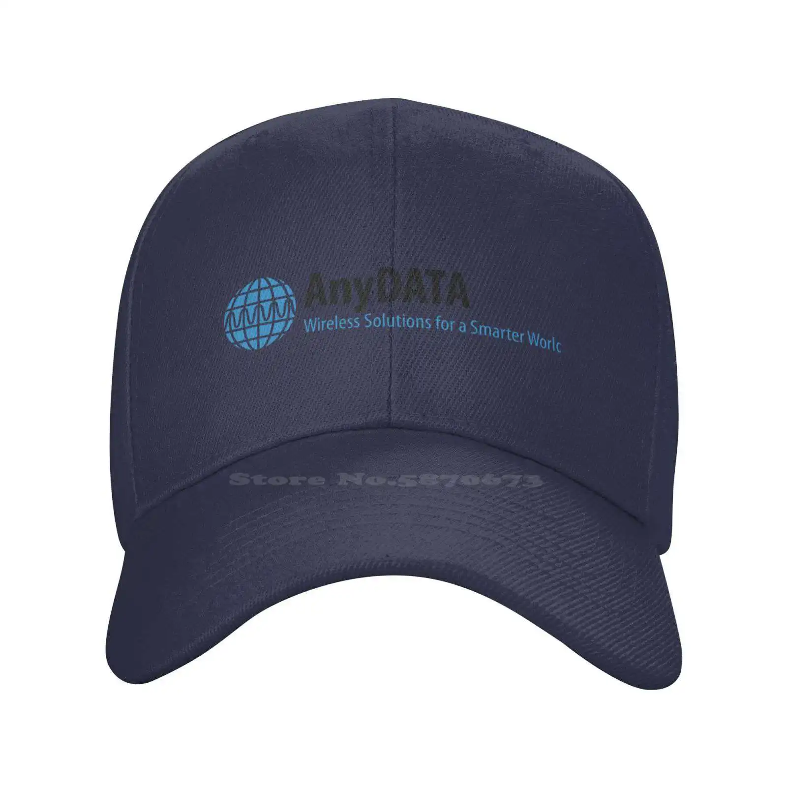 Anydata Logo Mode Qualität Denim Cap Strick mütze Baseball Cap