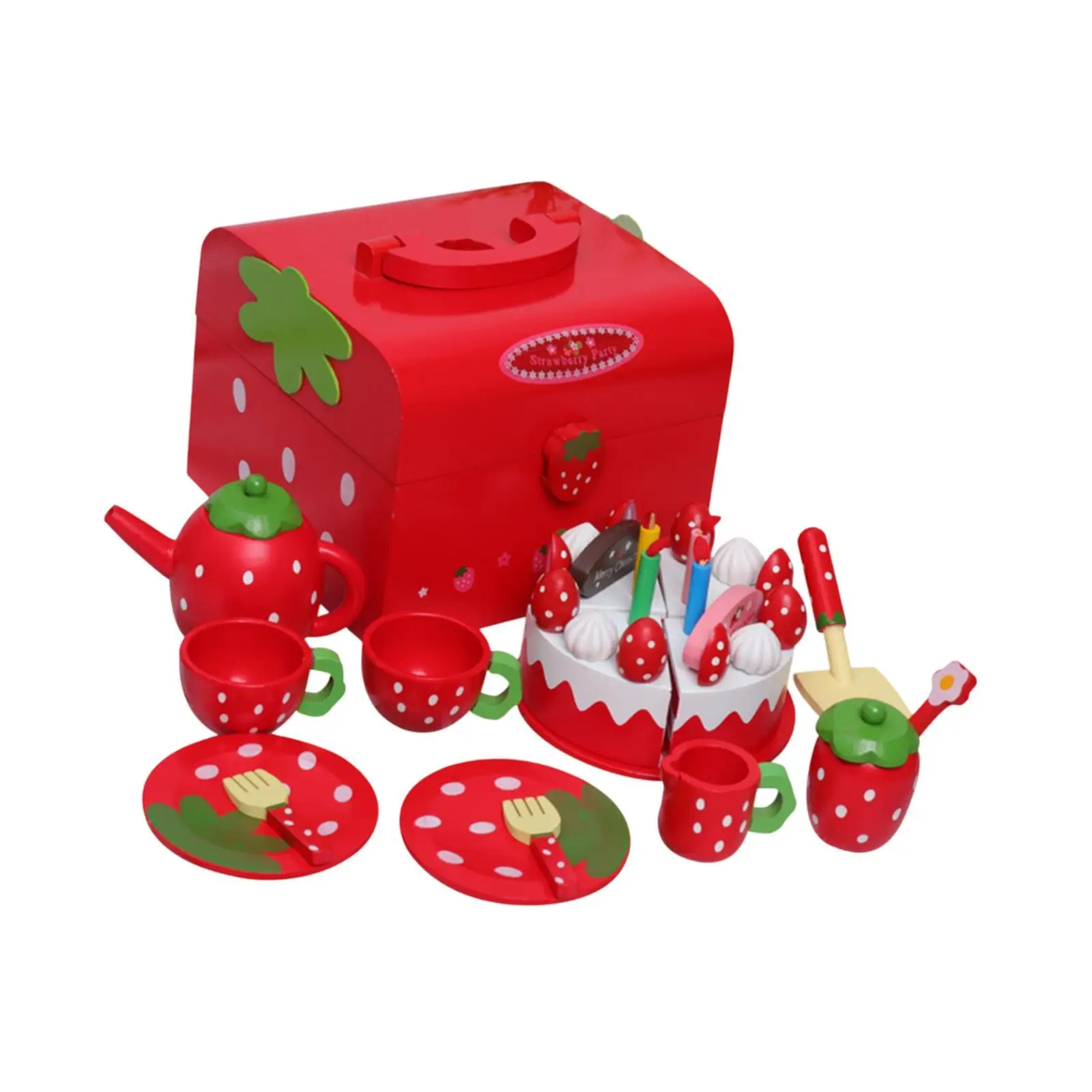 Kinderen Tea Party Set met Play Dessert Tray Theepot voor kinderen Kinderen