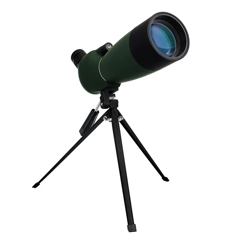 

New Exercise Birdwatching Mirror Military Green Zoom High Magnification 25-75 Times 70mm Target Mirror + Tripod SV28 25-75x70mm