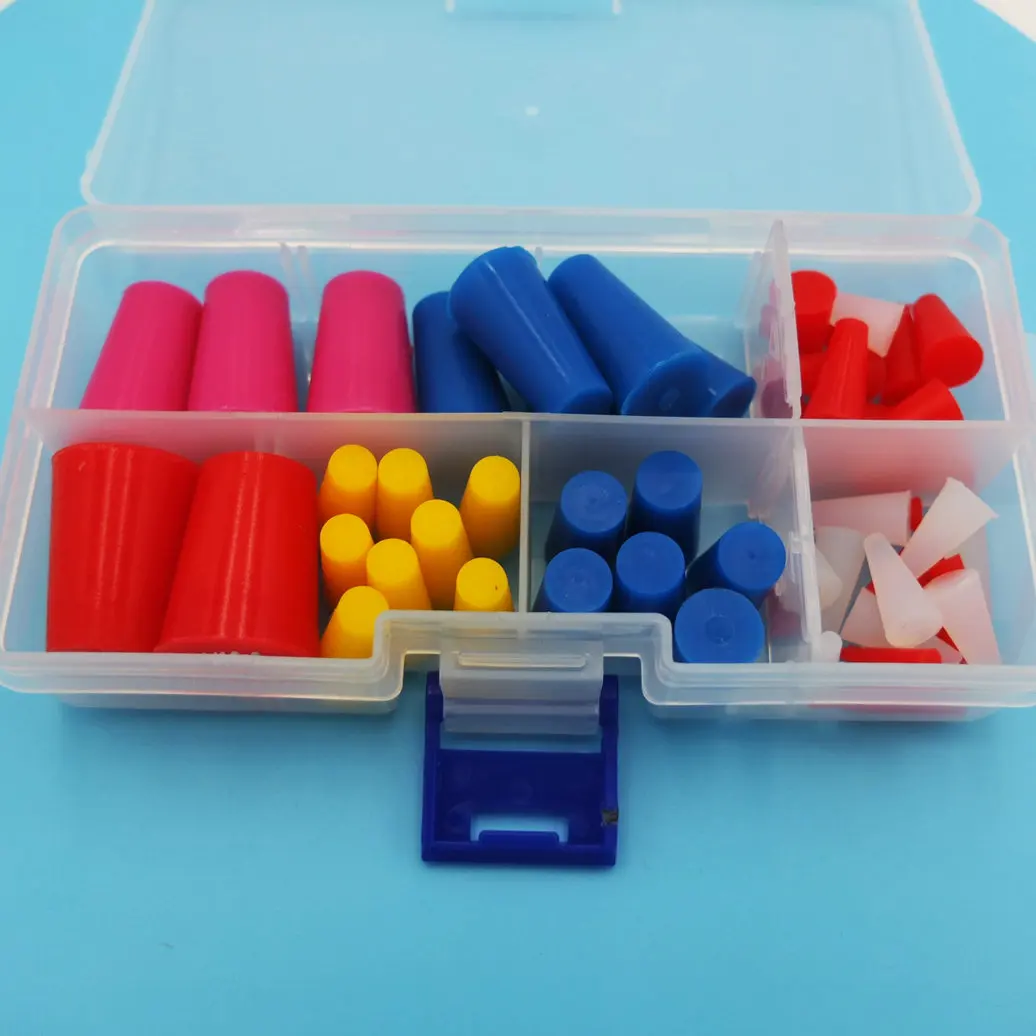 54 шт. высокотемпературный термостойкий Силиконовый каучуковый порошковый лакокрасочный Маскировочный твердый конический комплект пробки