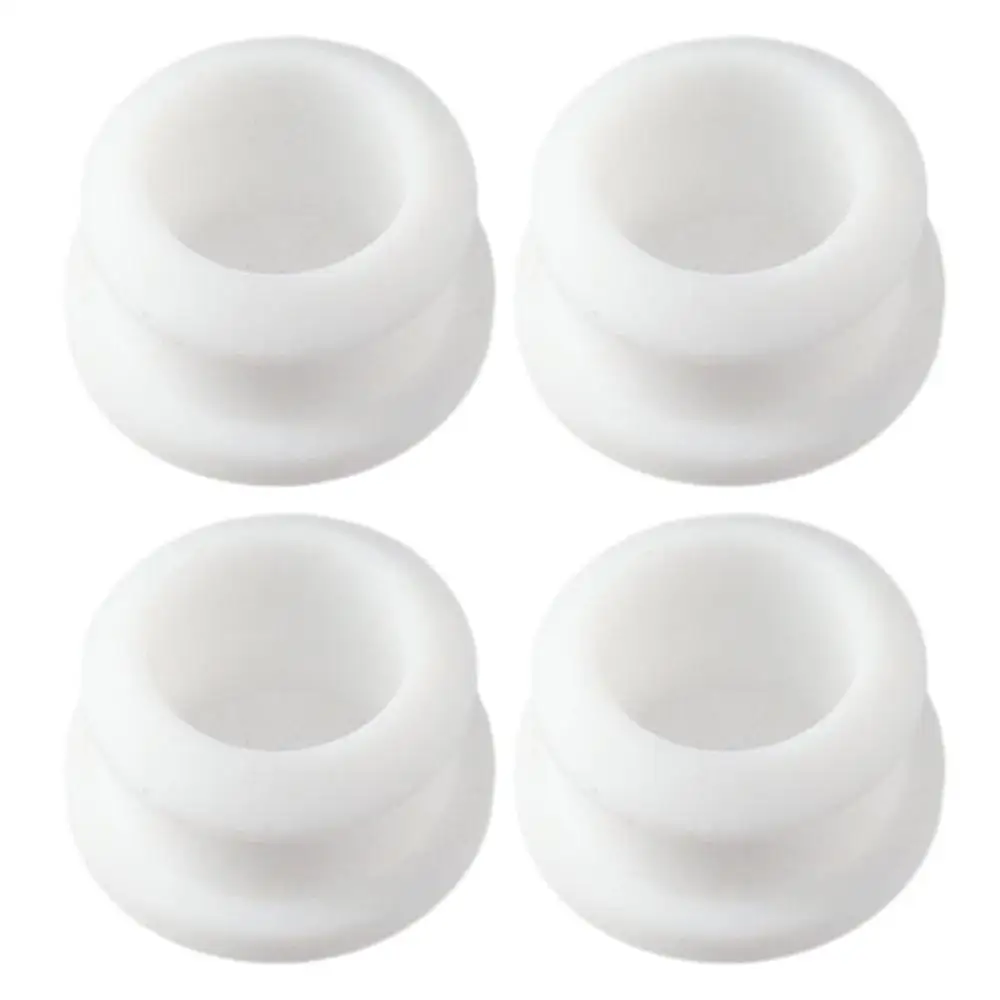 4Pcs Round Rubber Grommets Black White Silicone Rubber Rubber Plug Hole Grommet Electrical Wire Gasket Kit