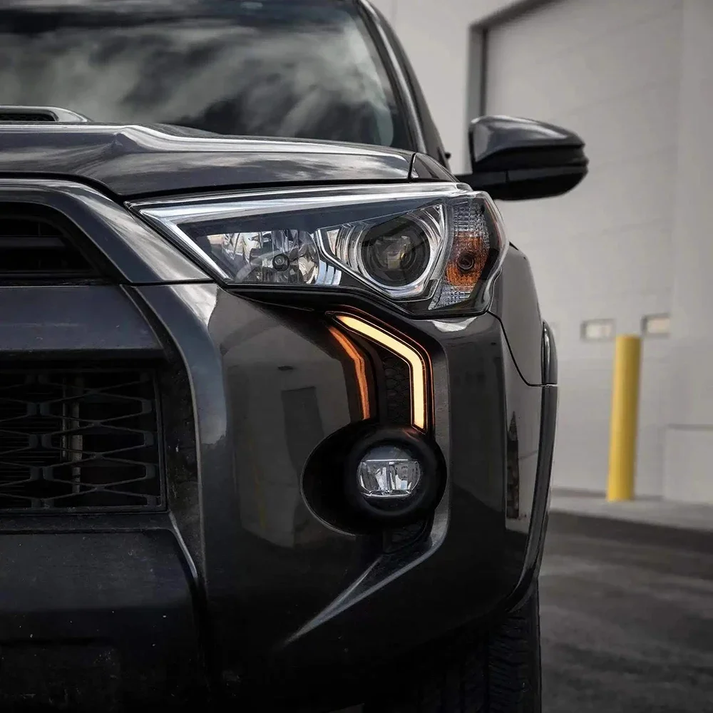 2014-2023 Front Left & Right Side Fog Light cover Bezel Textured for  4runner TRD SR5