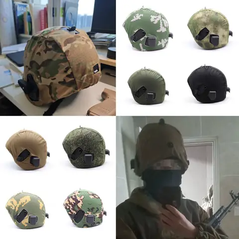1PC K63 Camo EMR Ruin MC Protactive Helmet Cover for Russian Altyn Helmet K-63 Tactical Helmet Cover with Elastic