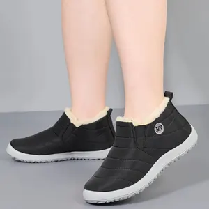 Snow boots waterproof for women causal ankle boots, positive size, hot skin, cotton shoes, plush, winter 12 Main Sales Bota Winter Women - №10